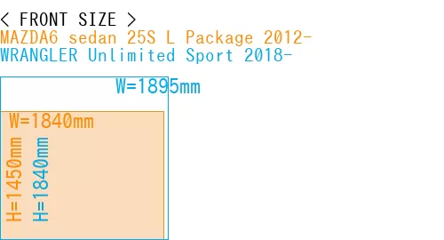 #MAZDA6 sedan 25S 
L Package 2012- + WRANGLER Unlimited Sport 2018-